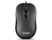 SVEN RX-520S, Optical Mouse, Antistress Silent 3200 dpi, USB, Gray